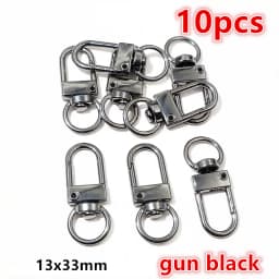 10pcs/lot Lock Shaped Snap Lobster Clasp Hooks Gold Silver Plated DIY Jewelry Making Findings for Keychain Neckalce Bracelet