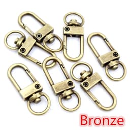 10pcs/lot Lock Shaped Snap Lobster Clasp Hooks Gold Silver Plated DIY Jewelry Making Findings for Keychain Neckalce Bracelet