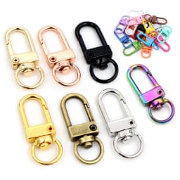10pcs/lot Lock Shaped Snap Lobster Clasp Hooks Gold Silver Plated DIY Jewelry Making Findings for Keychain Neckalce Bracelet