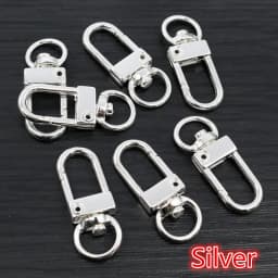 10pcs/lot Lock Shaped Snap Lobster Clasp Hooks Gold Silver Plated DIY Jewelry Making Findings for Keychain Neckalce Bracelet