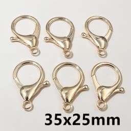 10pcs/lot Lock Shaped Snap Lobster Clasp Hooks Gold Silver Plated DIY Jewelry Making Findings for Keychain Neckalce Bracelet