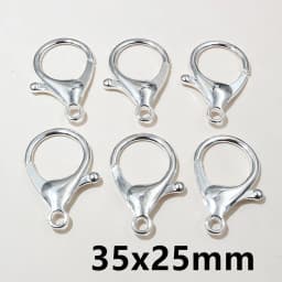10pcs/lot Lock Shaped Snap Lobster Clasp Hooks Gold Silver Plated DIY Jewelry Making Findings for Keychain Neckalce Bracelet