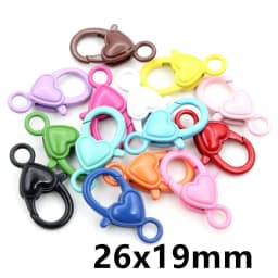 10pcs/lot Lock Shaped Snap Lobster Clasp Hooks Gold Silver Plated DIY Jewelry Making Findings for Keychain Neckalce Bracelet