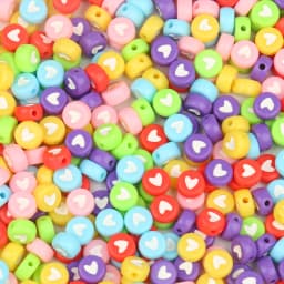 100/200/300/500PC Mixed White Letter Acrylic Beads Round Flat Alphabet Beads For Jewelry Making Handmade Diy Bracelet Necklace