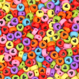 100/200/300/500PC Mixed White Letter Acrylic Beads Round Flat Alphabet Beads For Jewelry Making Handmade Diy Bracelet Necklace
