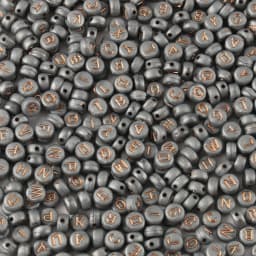 100/200/300/500PC Mixed White Letter Acrylic Beads Round Flat Alphabet Beads For Jewelry Making Handmade Diy Bracelet Necklace