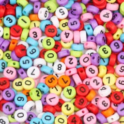 100/200/300/500PC Mixed White Letter Acrylic Beads Round Flat Alphabet Beads For Jewelry Making Handmade Diy Bracelet Necklace