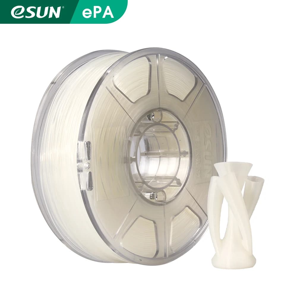 ESUN Nylon Filament 1.75mm 3D Printer PA Filament Accuracy +/- 0.05mm 1KG 2.2LBS Spool 3D Printing Filament for 3D Printers