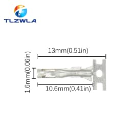 100PCS 2.54mm Dupont Jumper Wire Cable Housing Female Pin Connector Terminal