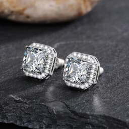 Huitan Gorgeous Green Cubic Zirconia Stud Earrings for Women Noble Wedding Party Earring Nice Birthday Gift Lady Fashion Jewelry