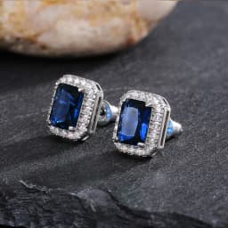 Huitan Gorgeous Green Cubic Zirconia Stud Earrings for Women Noble Wedding Party Earring Nice Birthday Gift Lady Fashion Jewelry