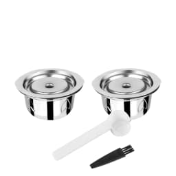 2 IN 1Reusable Vertuo Coffee Capsule Steel Stainless Metal for Nespresso Vertuoline Plus Machine Cream Coffee Filter