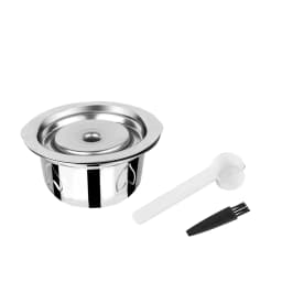 2 IN 1Reusable Vertuo Coffee Capsule Steel Stainless Metal for Nespresso Vertuoline Plus Machine Cream Coffee Filter