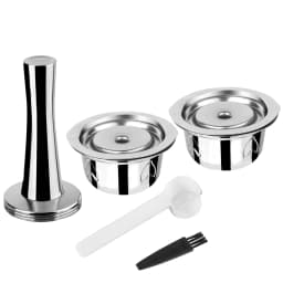 2 IN 1Reusable Vertuo Coffee Capsule Steel Stainless Metal for Nespresso Vertuoline Plus Machine Cream Coffee Filter