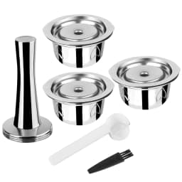 2 IN 1Reusable Vertuo Coffee Capsule Steel Stainless Metal for Nespresso Vertuoline Plus Machine Cream Coffee Filter