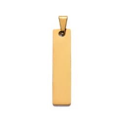 10PCS Rectangle Dog Tag Stainless Steel Pendant Necklace Military Soldiers Metal Stamping Blanks Tags Wholesale