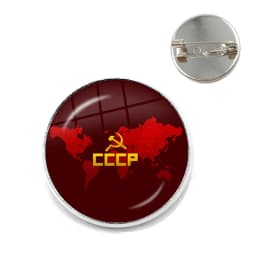 Vintage USSR Soviet Badges Sickle Hammer Brooches CCCP Russia Emblem Communism Sign Top Grade Collar Pins Badge Jewelry For Gift