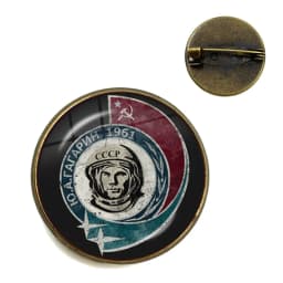 Vintage USSR Soviet Badges Sickle Hammer Brooches CCCP Russia Emblem Communism Sign Top Grade Collar Pins Badge Jewelry For Gift