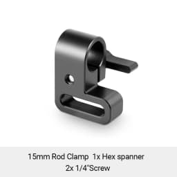 SmallRig Lightweight 15mm Railblock Rod Clamp w 1/4"-20 Thread for Sony and Other 15mm DSLR Camera Rig Shoulder Support 2Pc 2061