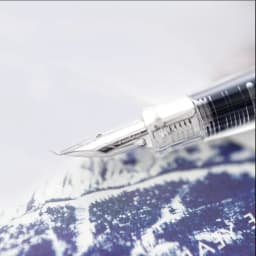 Cute Transparent Fountain Pen 0.5mm Calligraphy Pen Curved Nib Pen for Writing Office School Supplies Student Gift Stationery