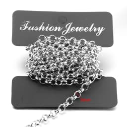Semitree 2 Meters Stainless Steel BL Chains O Bulk Link Chain DIY Pendant Necklace Jewelry Findings Bracelets Making Accessories