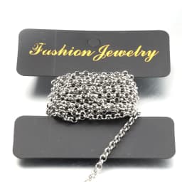 Semitree 2 Meters Stainless Steel BL Chains O Bulk Link Chain DIY Pendant Necklace Jewelry Findings Bracelets Making Accessories