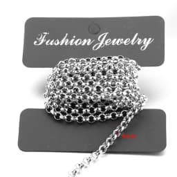 Semitree 2 Meters Stainless Steel BL Chains O Bulk Link Chain DIY Pendant Necklace Jewelry Findings Bracelets Making Accessories