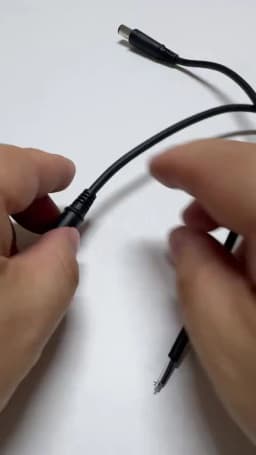1pc DC Tip 7.4mm X 5.0mm Male Plug Connector Cable Cord For DELL HP Replacement 30cm/1ft