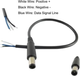1pc DC Tip 7.4mm X 5.0mm Male Plug Connector Cable Cord For DELL HP Replacement 30cm/1ft