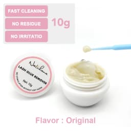 NATUAHANA Eyelash Glue Remover Cream Fast-Acting Lash Extension Adhesive Remover Painless Professional Salon Makeup Tools