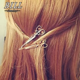 1pc Women Hairpin Scissors Pattern Hair Clip Hair Barrettes Apparel Accessories Gold Color Headpiece Wholesale Hair Jewelry
