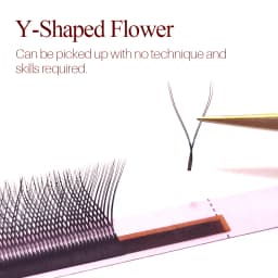 SONG LASHES Y Shape Premade Fans Eyelash Extensions For Salon Individual Eyelashes C D DD Curl 2D YY Lashes Y Shape Lashes