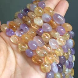 6-8mm Natural Irregular Yellow Citrines Quartz Crystal Stone Beads Loose Spacer Beads For Jewelry Making DIY Bracelet 15"Inches
