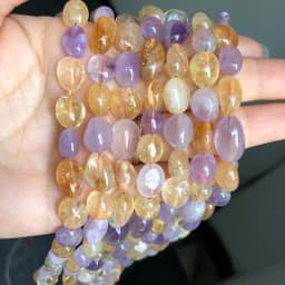 6-8mm Natural Irregular Yellow Citrines Quartz Crystal Stone Beads Loose Spacer Beads For Jewelry Making DIY Bracelet 15"Inches