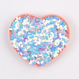 Matte White Transparent Crystal 10mm Five-finger Flower Sequins Paillettes Sewing Wedding Craft Women Garments Accessories 10g