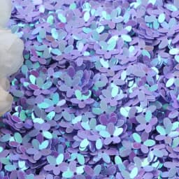 Matte White Transparent Crystal 10mm Five-finger Flower Sequins Paillettes Sewing Wedding Craft Women Garments Accessories 10g