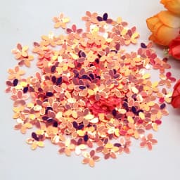 Matte White Transparent Crystal 10mm Five-finger Flower Sequins Paillettes Sewing Wedding Craft Women Garments Accessories 10g