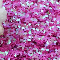 Matte White Transparent Crystal 10mm Five-finger Flower Sequins Paillettes Sewing Wedding Craft Women Garments Accessories 10g