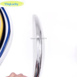 Yinglucky 32.8ft 10m Length 16mm /19mm Width Plastic T-Molding T Molding For Arcade MAME Game Machine Cabinet Chrome/ Black