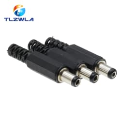 10PCS DC Power Plug 5.5*2.1mm 5.5* 2.5mm 3.5*1.35mm 6.3*3.0mm Adapter Connector Plug 2.5X0.7MM