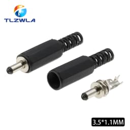 10PCS DC Power Plug 5.5*2.1mm 5.5* 2.5mm 3.5*1.35mm 6.3*3.0mm Adapter Connector Plug 2.5X0.7MM
