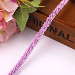12mm Lace Trimming Ribbon Polyester Centipede Braided Lace Sewing Clothes Accessories Curve Lace DIY Craft Wedding Decor 2/5yard