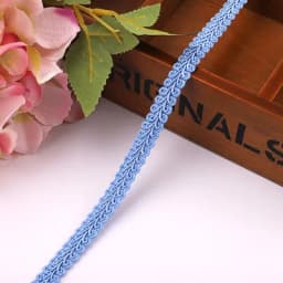 12mm Lace Trimming Ribbon Polyester Centipede Braided Lace Sewing Clothes Accessories Curve Lace DIY Craft Wedding Decor 2/5yard