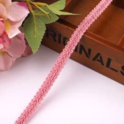 12mm Lace Trimming Ribbon Polyester Centipede Braided Lace Sewing Clothes Accessories Curve Lace DIY Craft Wedding Decor 2/5yard