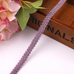 12mm Lace Trimming Ribbon Polyester Centipede Braided Lace Sewing Clothes Accessories Curve Lace DIY Craft Wedding Decor 2/5yard
