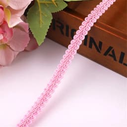 12mm Lace Trimming Ribbon Polyester Centipede Braided Lace Sewing Clothes Accessories Curve Lace DIY Craft Wedding Decor 2/5yard