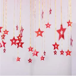 100pcs Bling Shiny Star Paperboard Cards Balloons Pendant Ribbon Wedding Balloon Decoration Party ballon accessiories Supplies