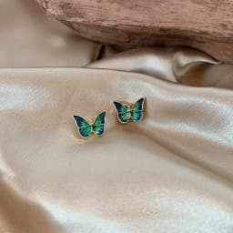 Fashion Personality Beautiful Butterfly Earrings Purpou Enamel Pretty Beautiful Earrings For Women Fashion Alloy Jewelry Accesso