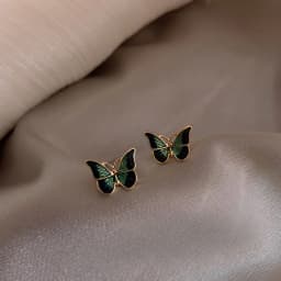 Fashion Personality Beautiful Butterfly Earrings Purpou Enamel Pretty Beautiful Earrings For Women Fashion Alloy Jewelry Accesso