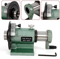 5C Collet Indexing Spin Jigs / Bridgeport+5C Collet Chuck Precise Indexing Green